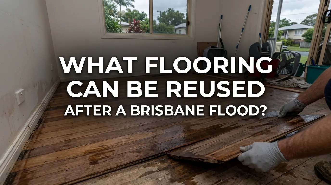 what flooring can be reused after a brisbane flood