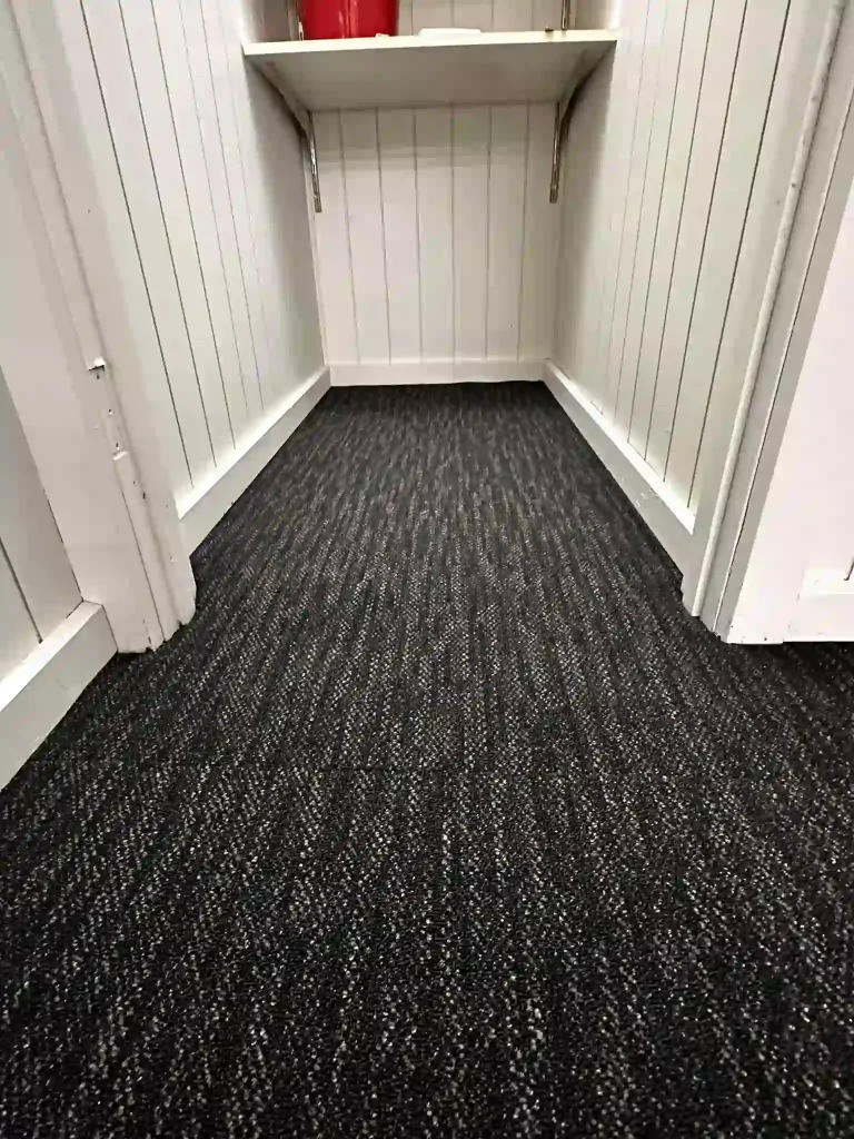 carpet installation in hallway