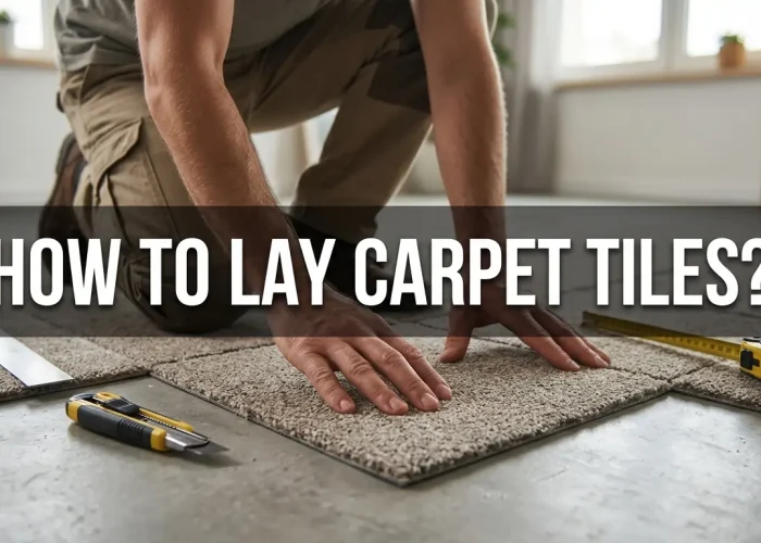 how to lay carpet tiles